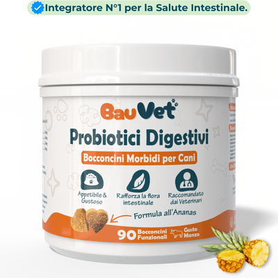 Probiotici Digestivi - Integratore Intestinale da 90 Bocconcini