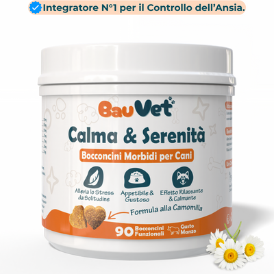 Calma & Serenità - Integratore per Ansia e Stress da 90 Bocconcini