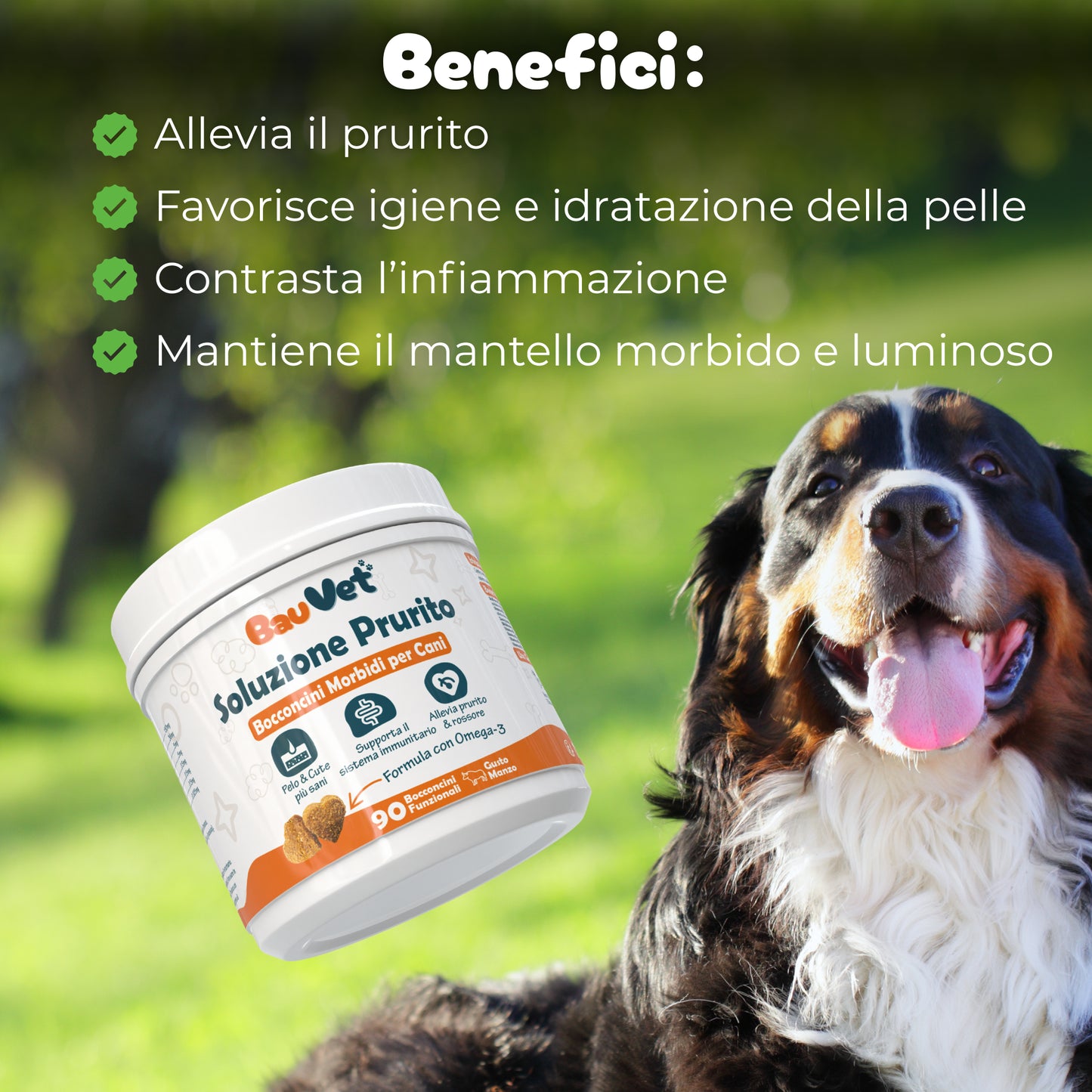 Soluzione Prurito - Integratore Pelo e Cute da 90 Bocconcini