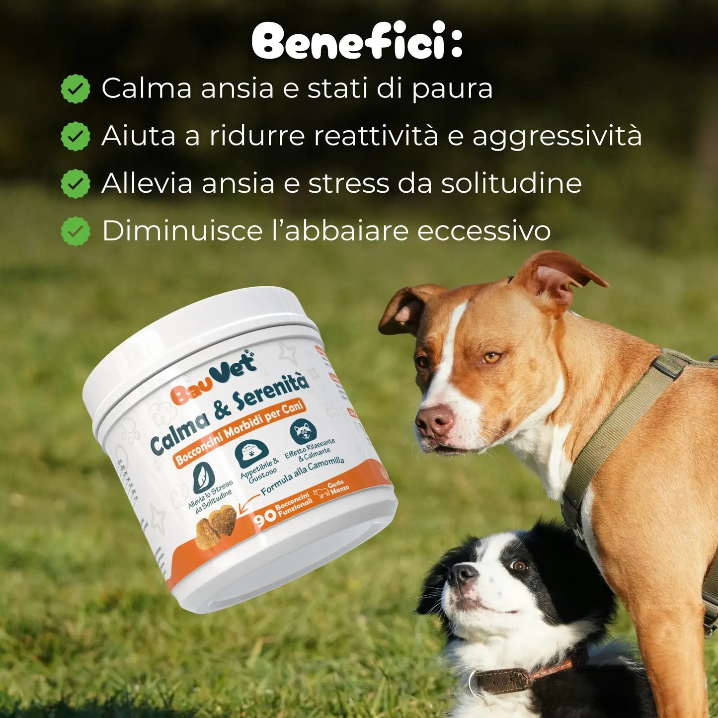 Calma & Serenità - Integratore per Ansia e Stress da 90 Bocconcini