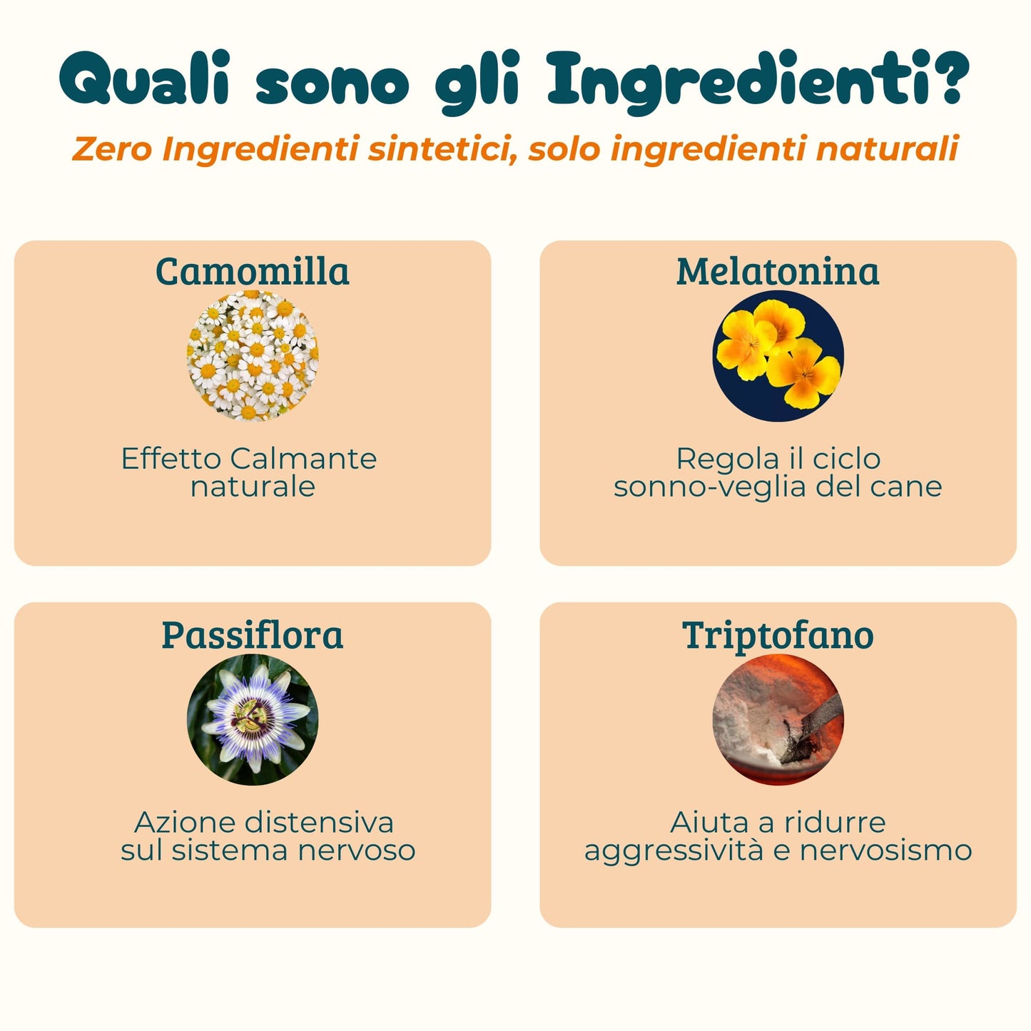 Calma & Serenità - Integratore per Ansia e Stress da 90 Bocconcini