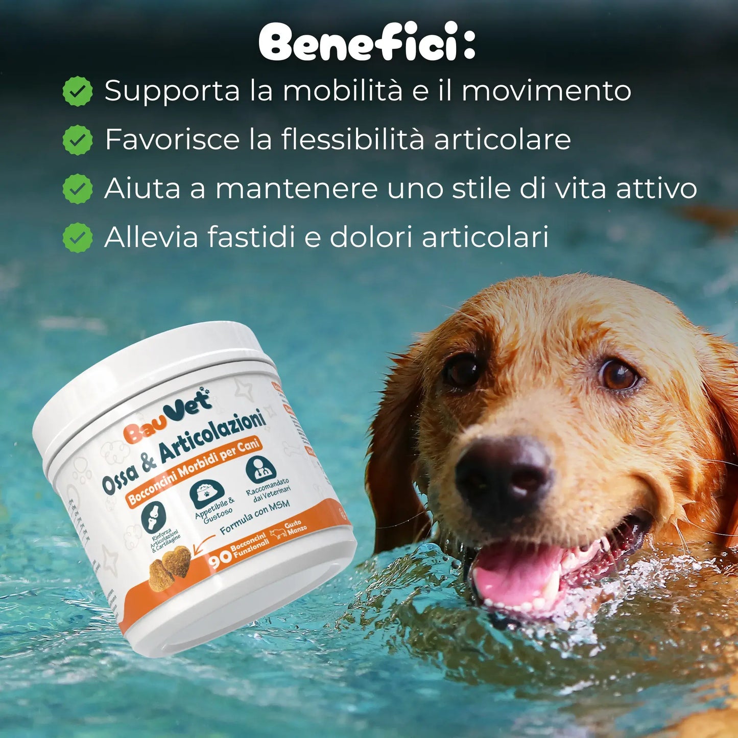 Ossa & Articolazioni - Integratore Mobilità da 90 Bocconcini