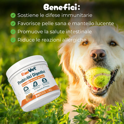 Probiotici Digestivi - Integratore Intestinale da 90 Bocconcini