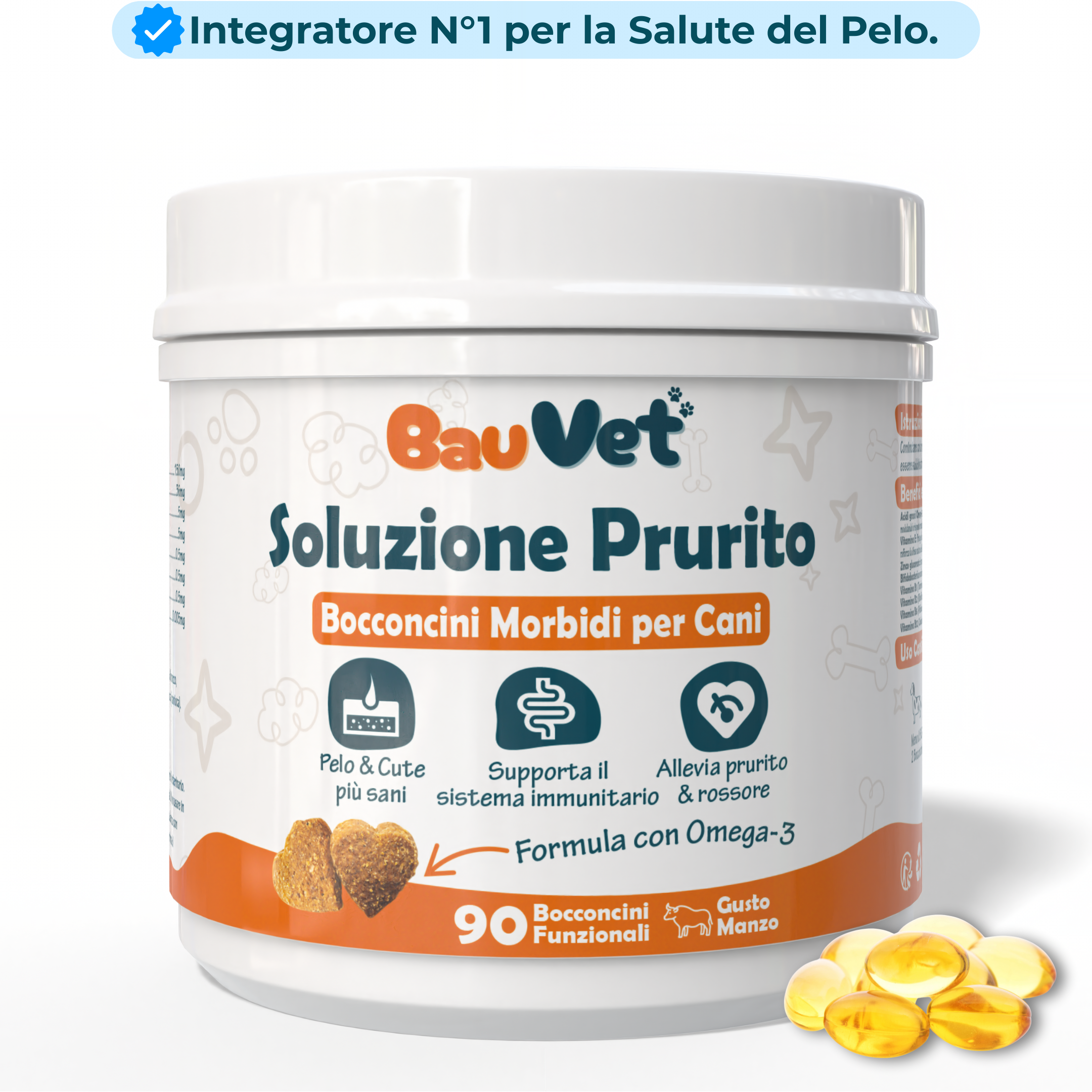 Soluzione Prurito - Integratore Pelo e Cute da 90 Bocconcini